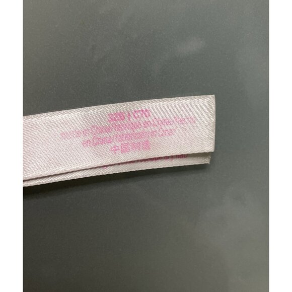 Victoria Secret Pink Date Push Up Bra Women 32B Lace Black Racerback Front Close - Picture 7 of 7